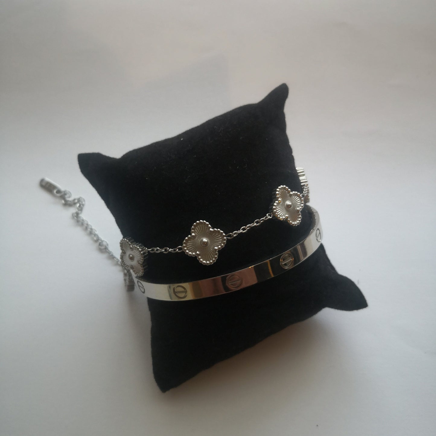 Trendy en Klaver Armbanden - Zilver - Intero Sieraden