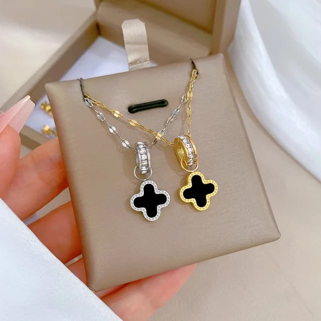 Elegante Klaver Ketting - Intero Sieraden
