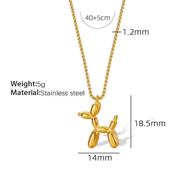 Ballon Hond Ketting - Intero Sieraden
