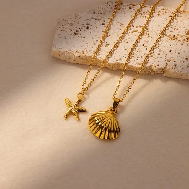 Zeeschelp en Zeester Ketting - Intero Sieraden