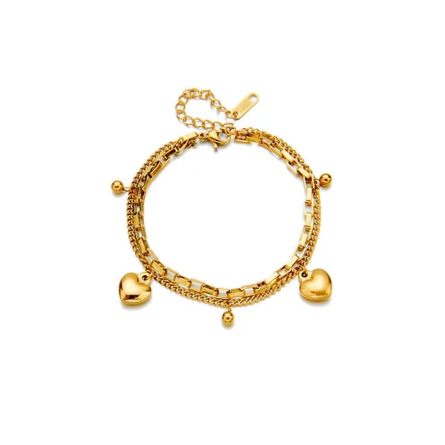 Hart Dubbele Armband - Intero Sieraden