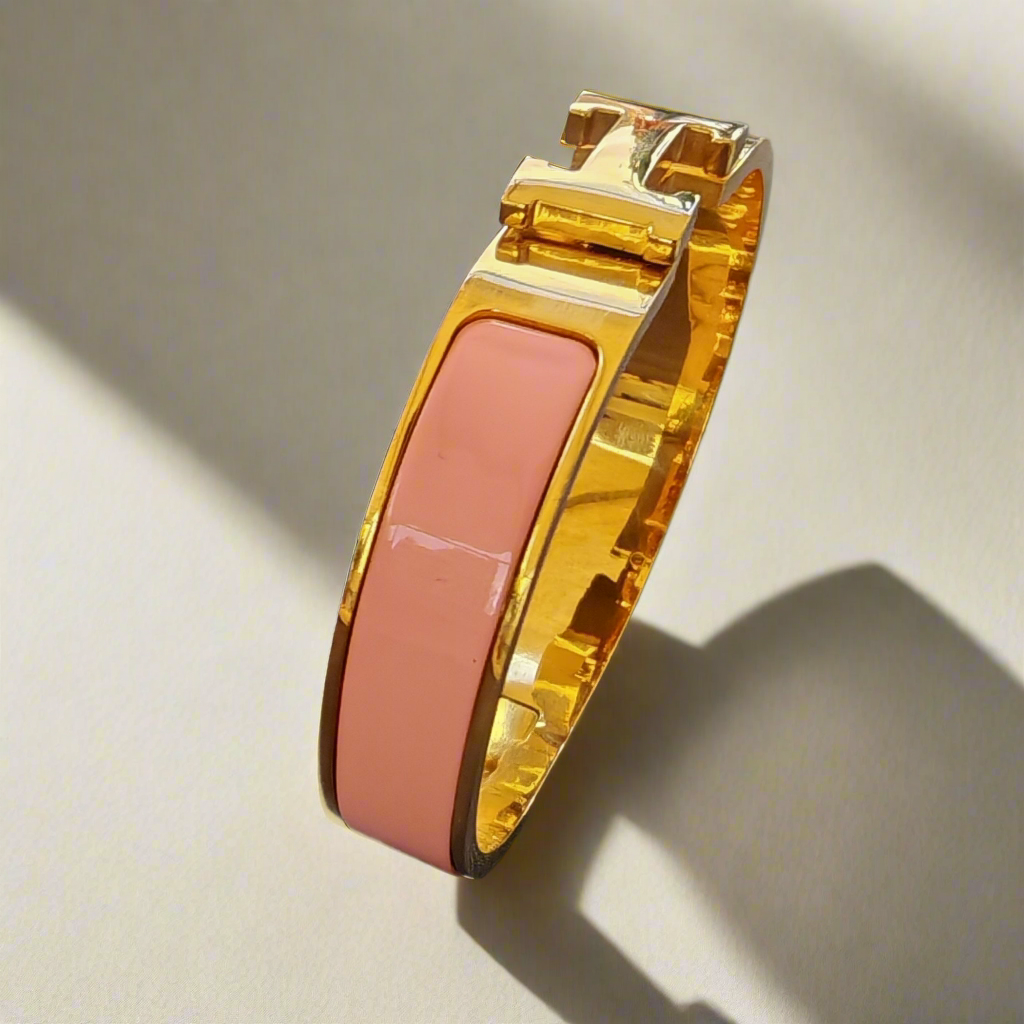 H letter Goudkleurige Armbanden