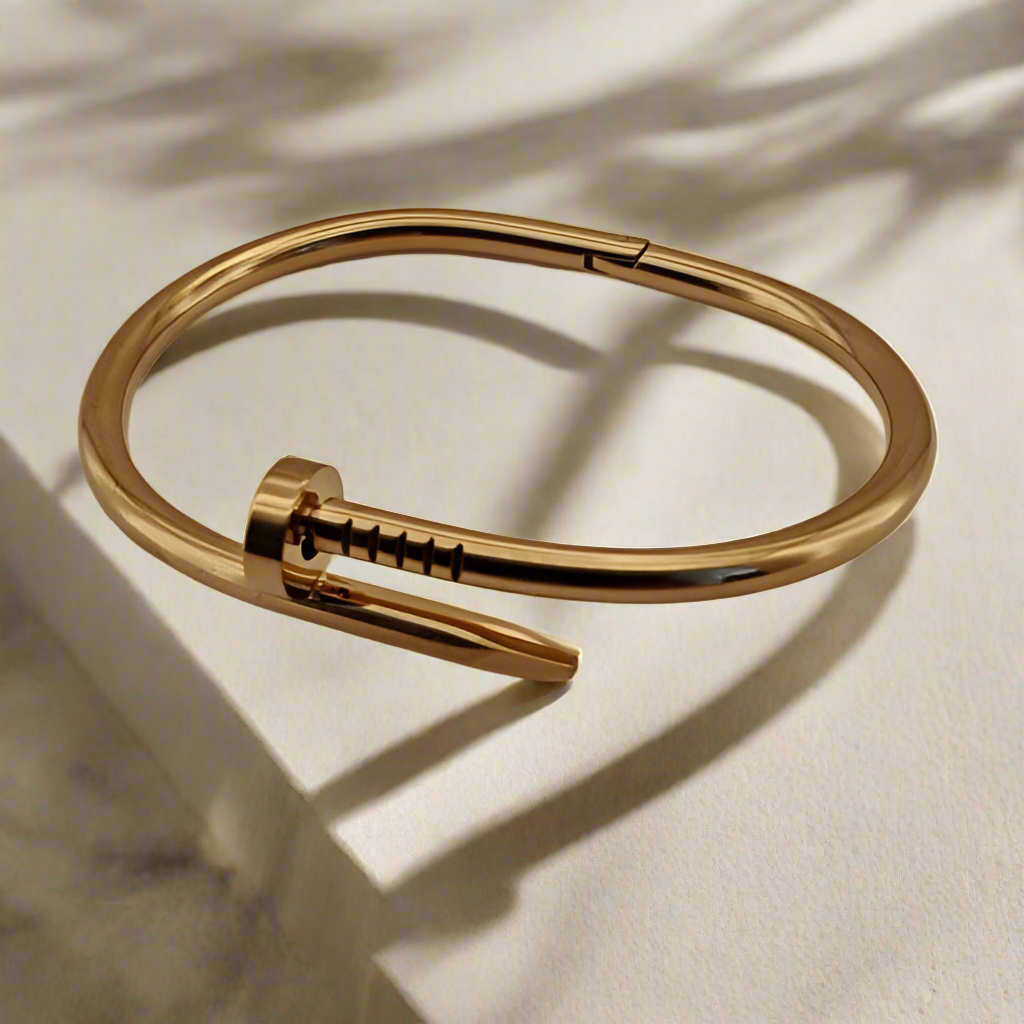 Spijker en Trendy Armbanden Goudkleurige 18k