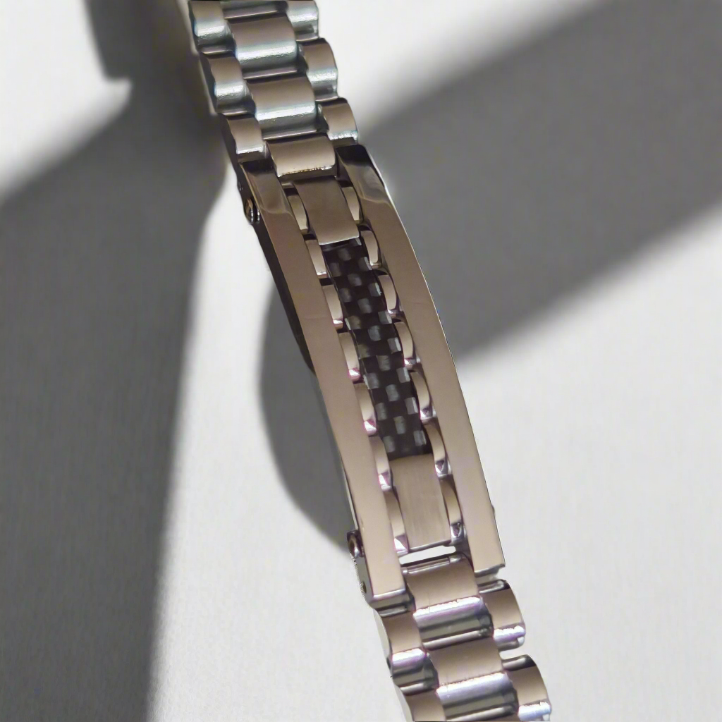 Trendy Zilveren Herenarmband Roestvrij Staal