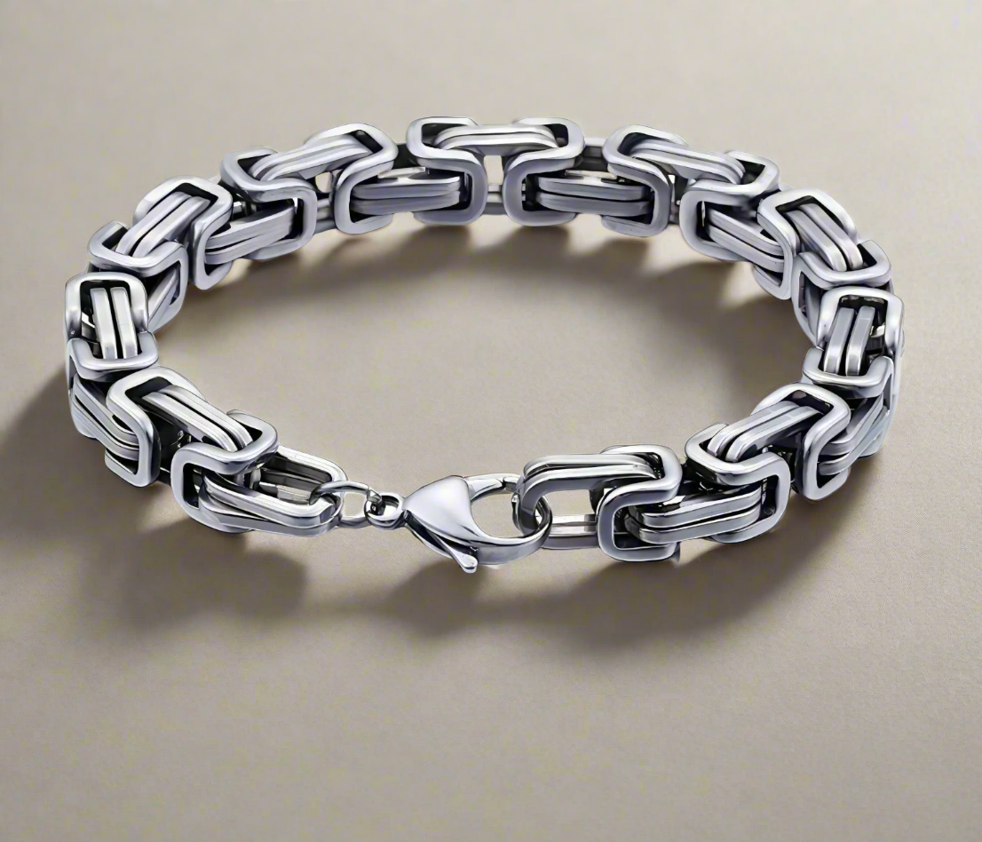 Herenarmband Roestvrij Staal - 8mm × 22cm