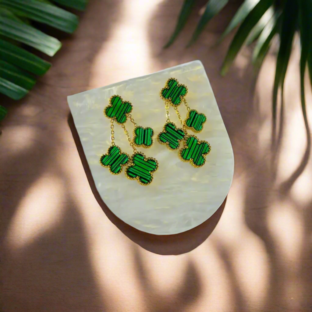 Klavertjevier Oorbellen – Geluk in Stijl