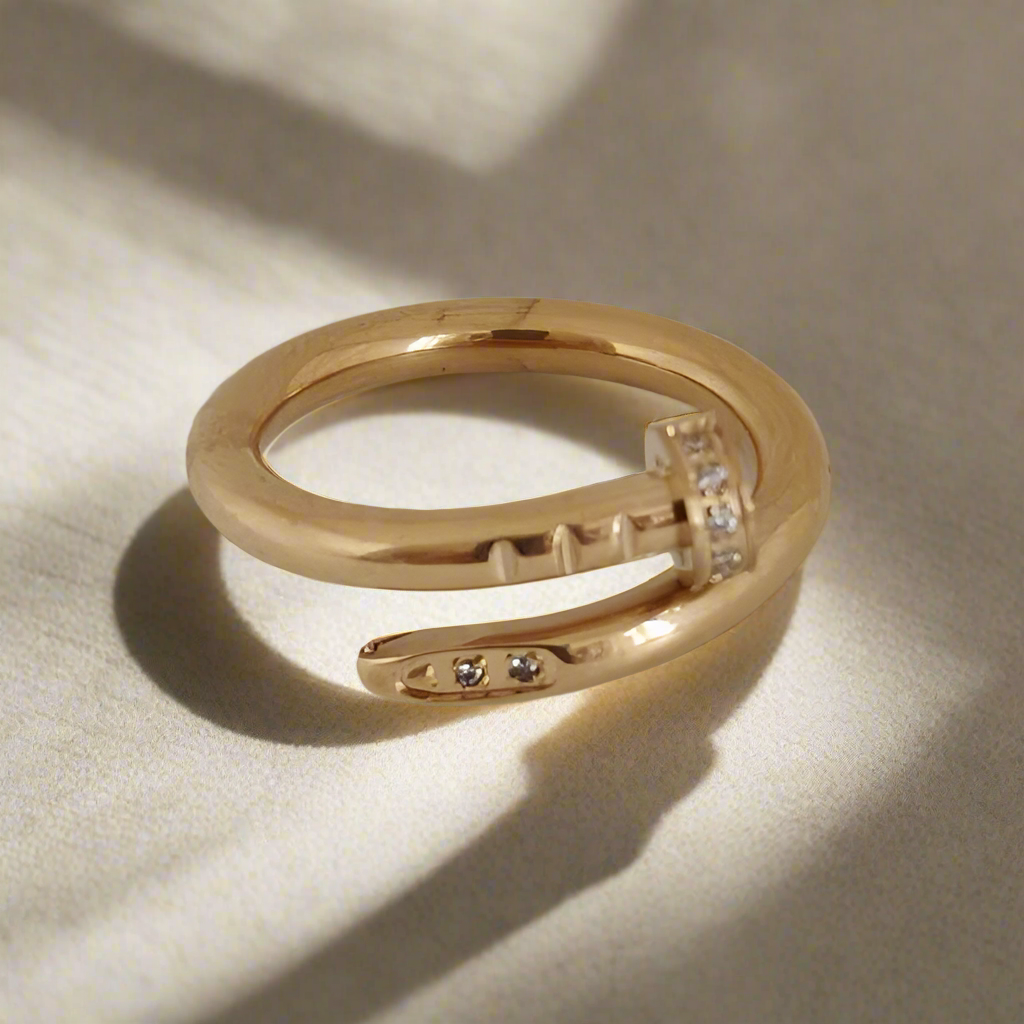 Spijker Armband en Spijker Ring set