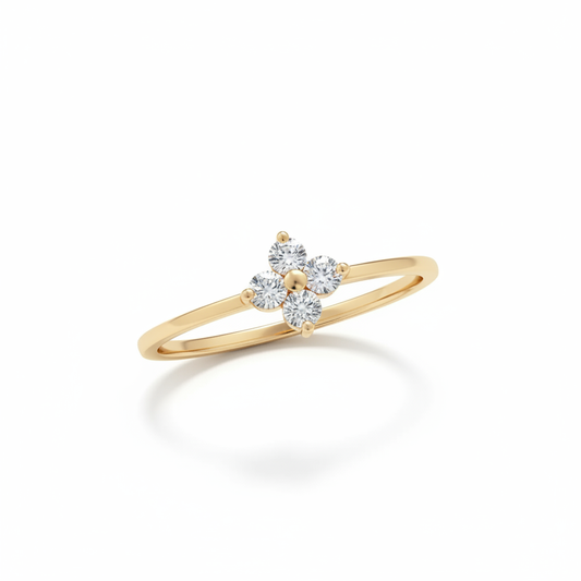 Bloesem Ring Gold 3D