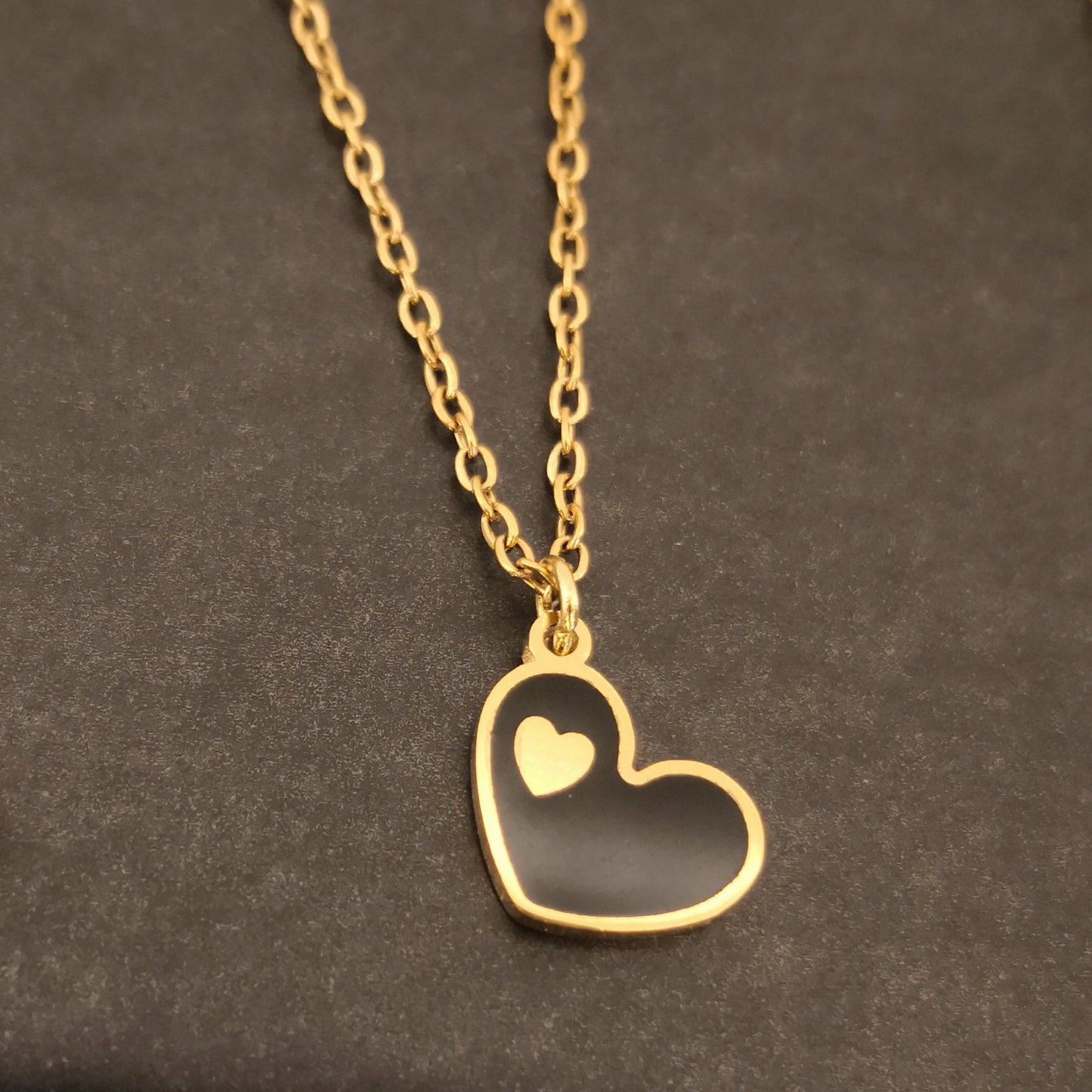 Harten Ketting en Oorbellen Set