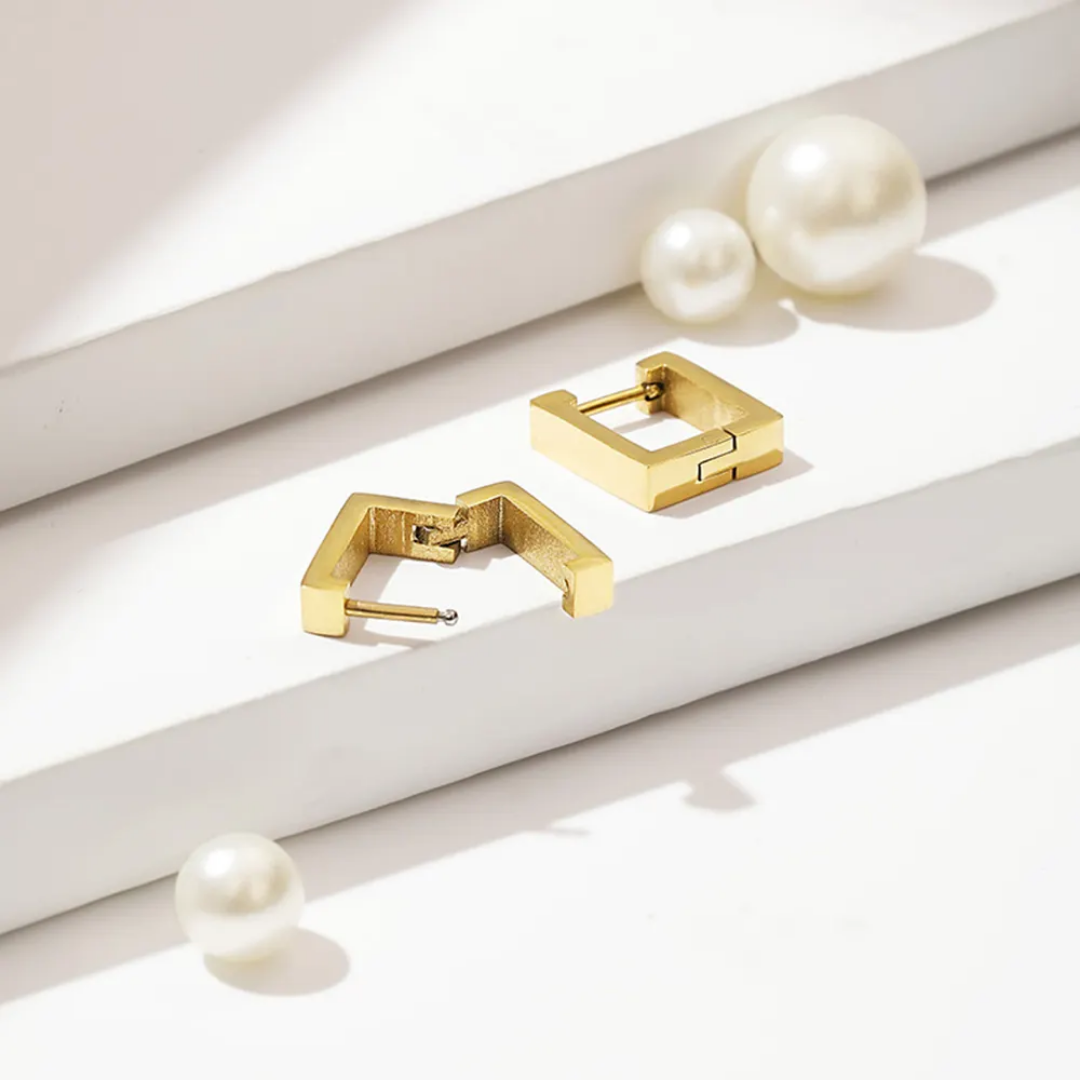Rechthoekige en Vierkante Oorbellen - Intero Sieraden