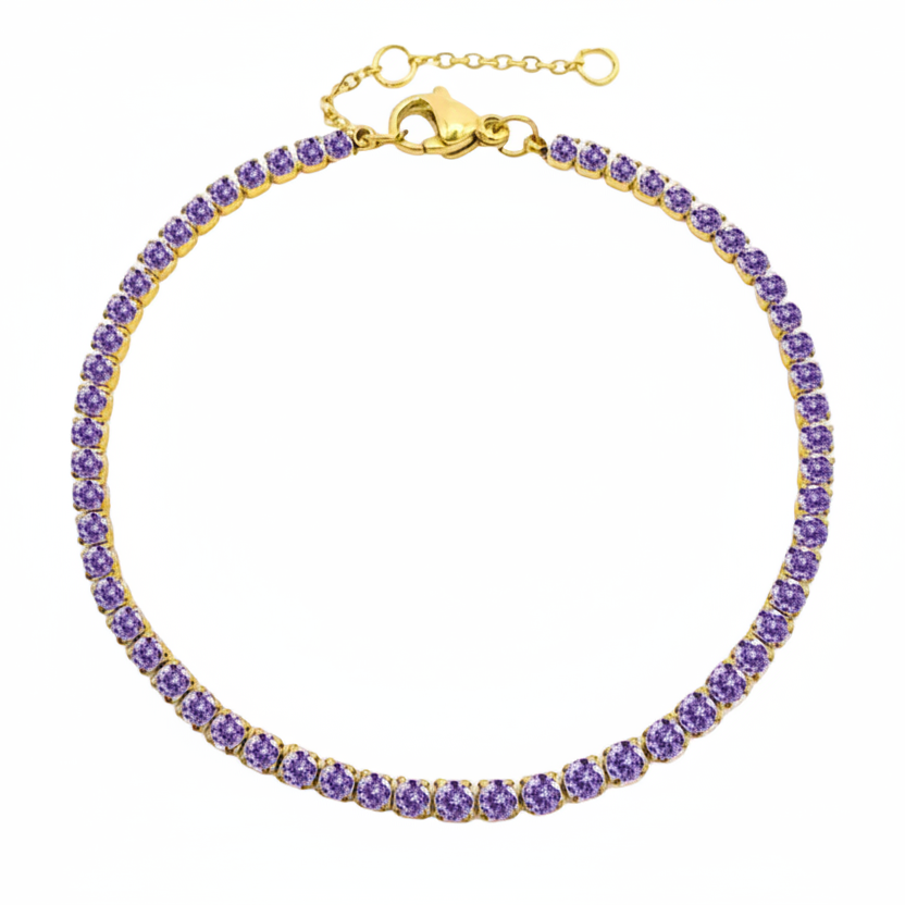 Tennis Armband Kristal - Roestvrij Staal Waterbestendig