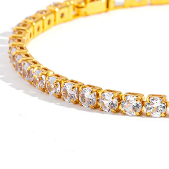 Radiant Gold – Gouden Armband met Zirkonia