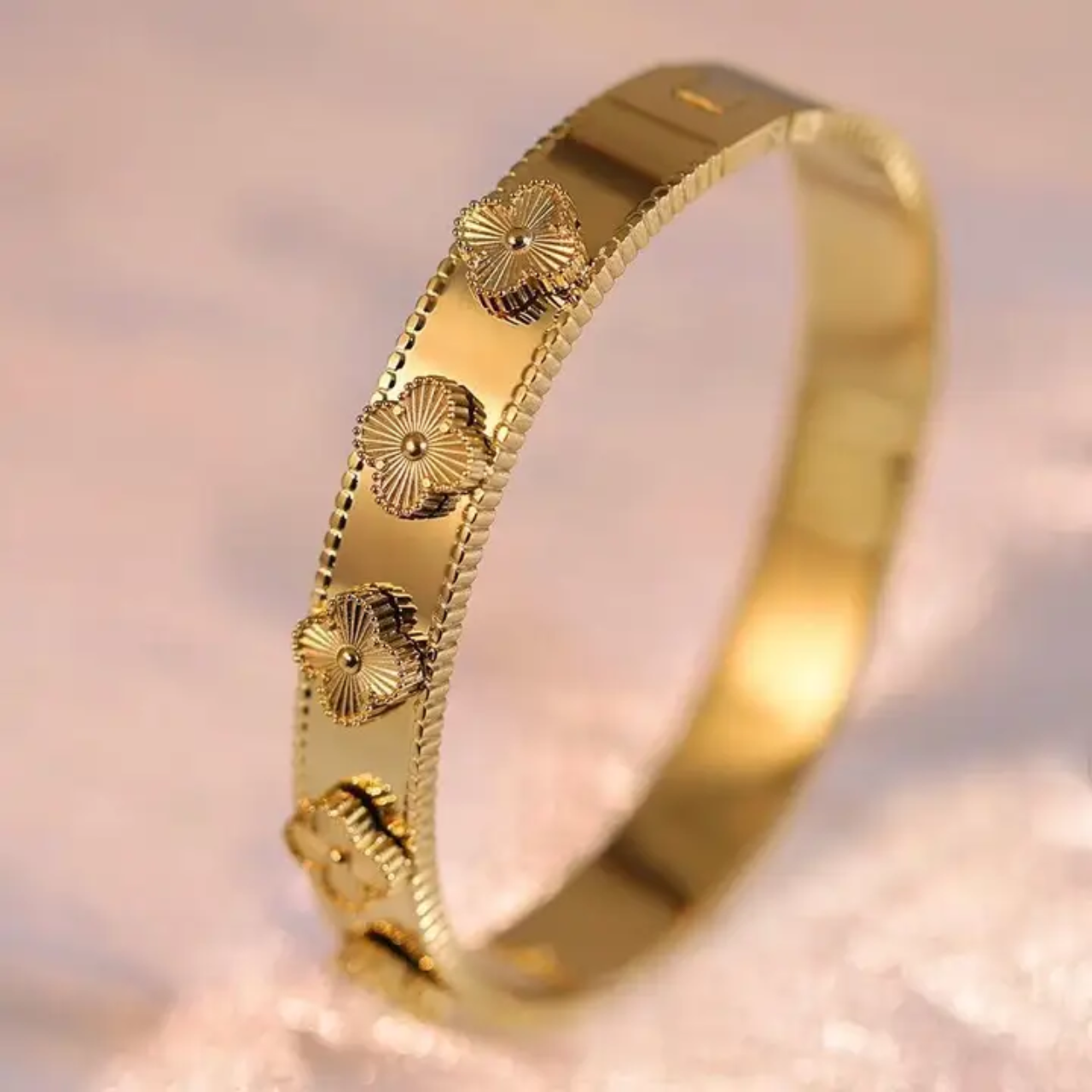 Klavervier Armband van Roestvrij Staal β Waterdicht, Kleurvast & Luxe | Intero Sieraden