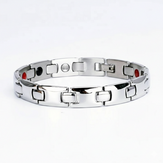Magnetische Heren Armband Roestvrij Staal - Therapeutisch & Waterbestendig