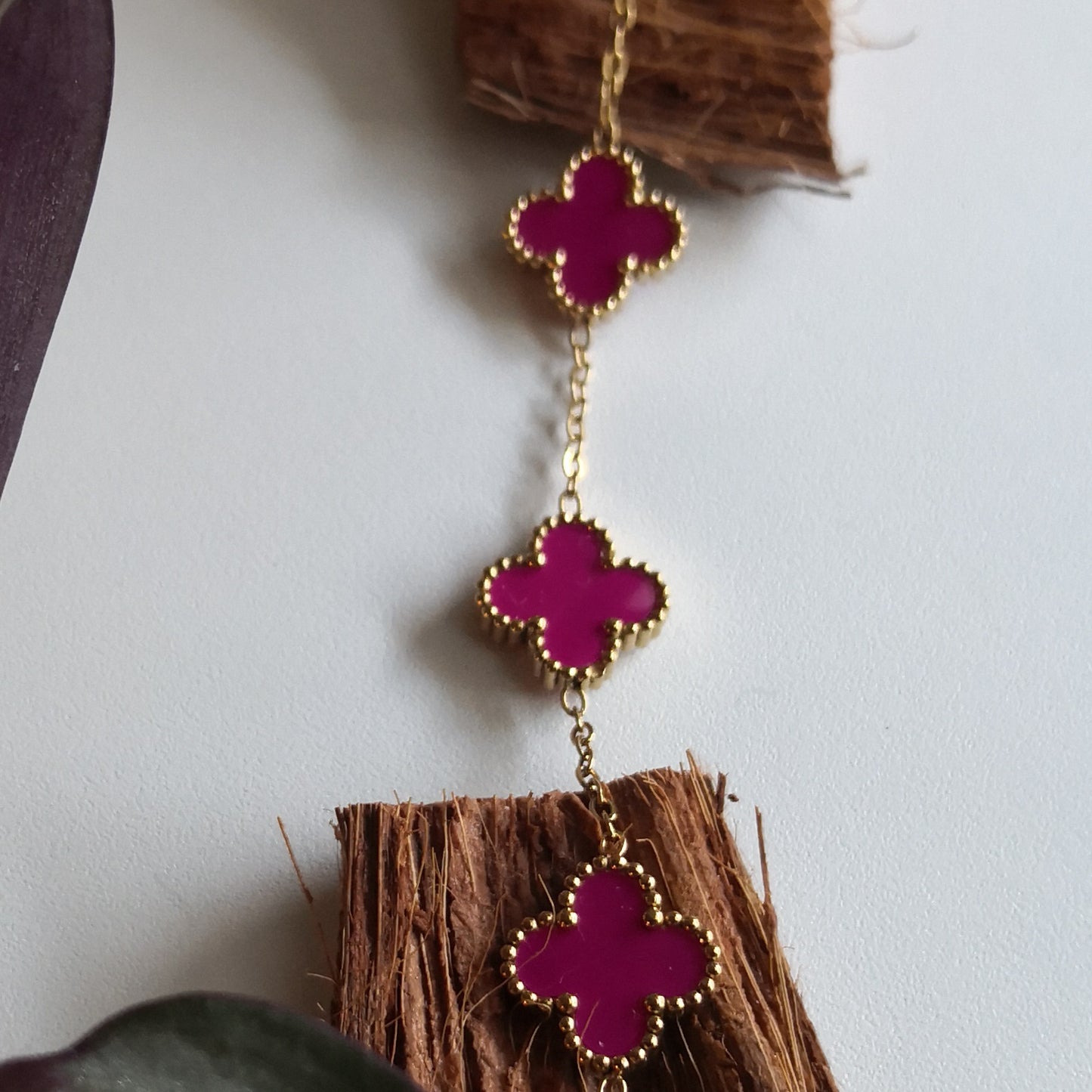 Felle kleuren Klaver Armband - Intero Sieraden