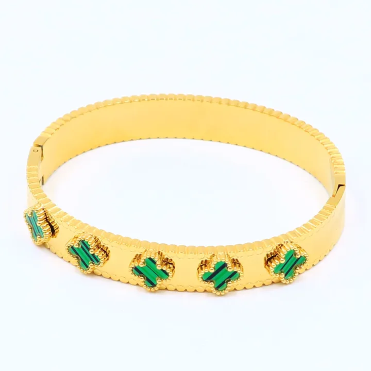 Klavervier Armband van Roestvrij Staal β Waterdicht, Kleurvast & Luxe | Intero Sieraden