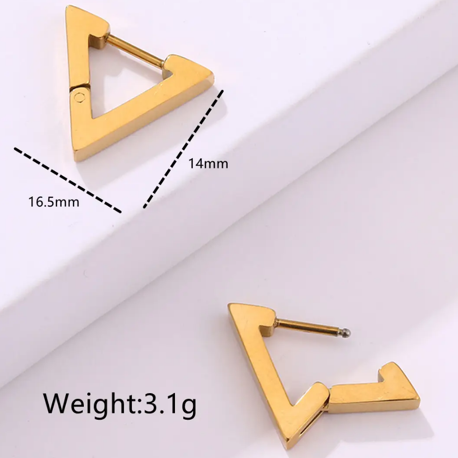 Driehoekige Oorbellen - Intero Sieraden