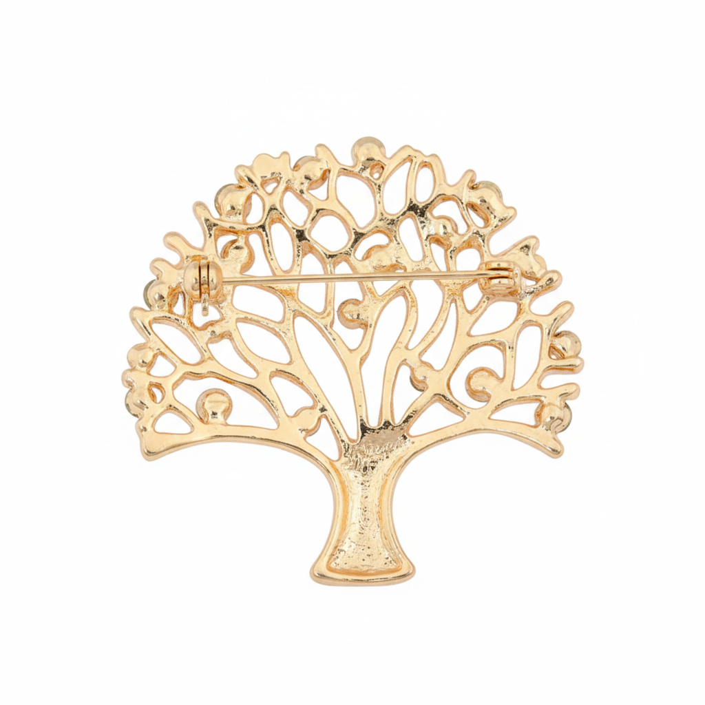 Levensboom Broche - Goudkleurig