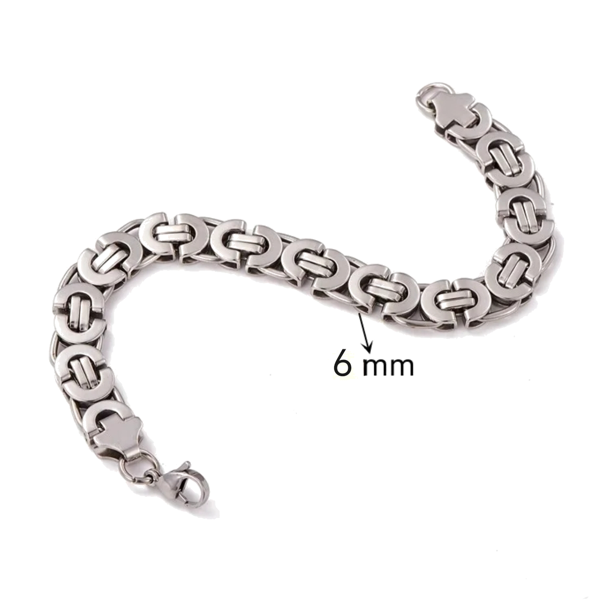 Intero Schakelketting & Armband Set voor Heren – Goud of Zilver
