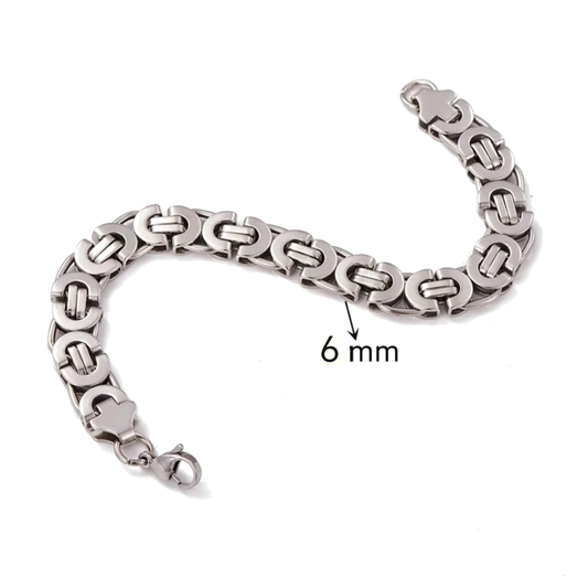 Intero Schakelketting & Armband Set voor Heren – Goud of Zilver