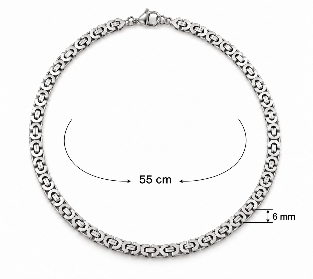 Intero Schakelketting & Armband Set voor Heren – Goud of Zilver