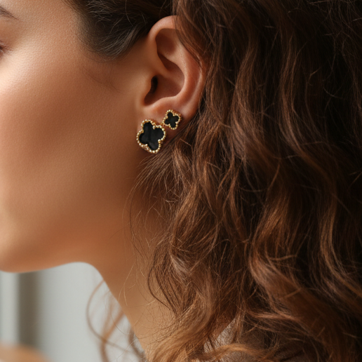 Trendy Klaver Oorbellen - Roestvrij Staal Waterdicht