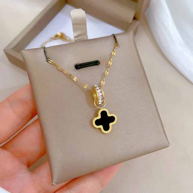 Elegante Klaver Ketting - Intero Sieraden
