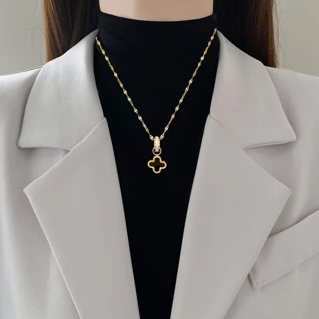 Elegante Klaver Ketting - Intero Sieraden