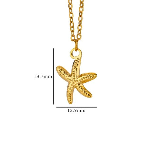 Zeeschelp en Zeester Ketting - Intero Sieraden