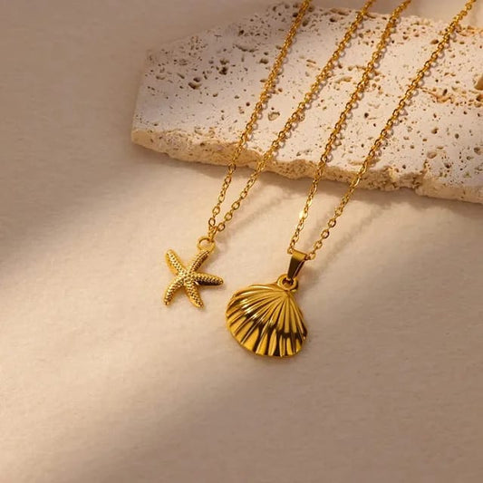 Zeeschelp en Zeester Ketting - Intero Sieraden