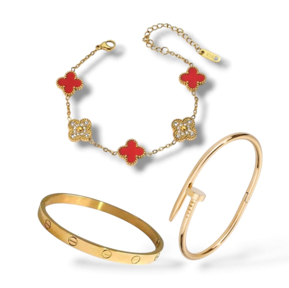 Trendy Armbanden Set - 3 Stuk - Intero Sieraden