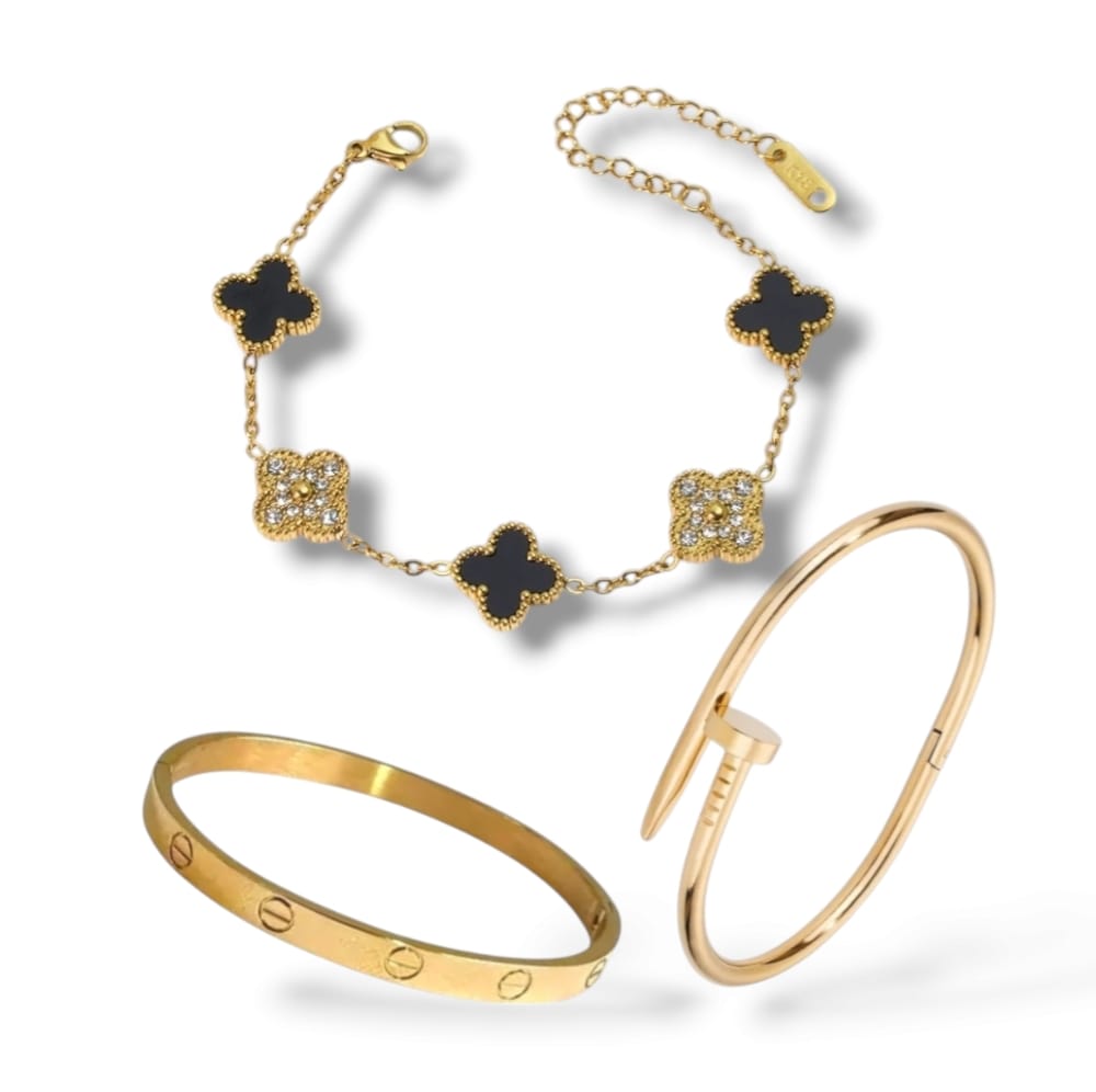 Trendy Armbanden Set - 3 Stuk - Intero Sieraden