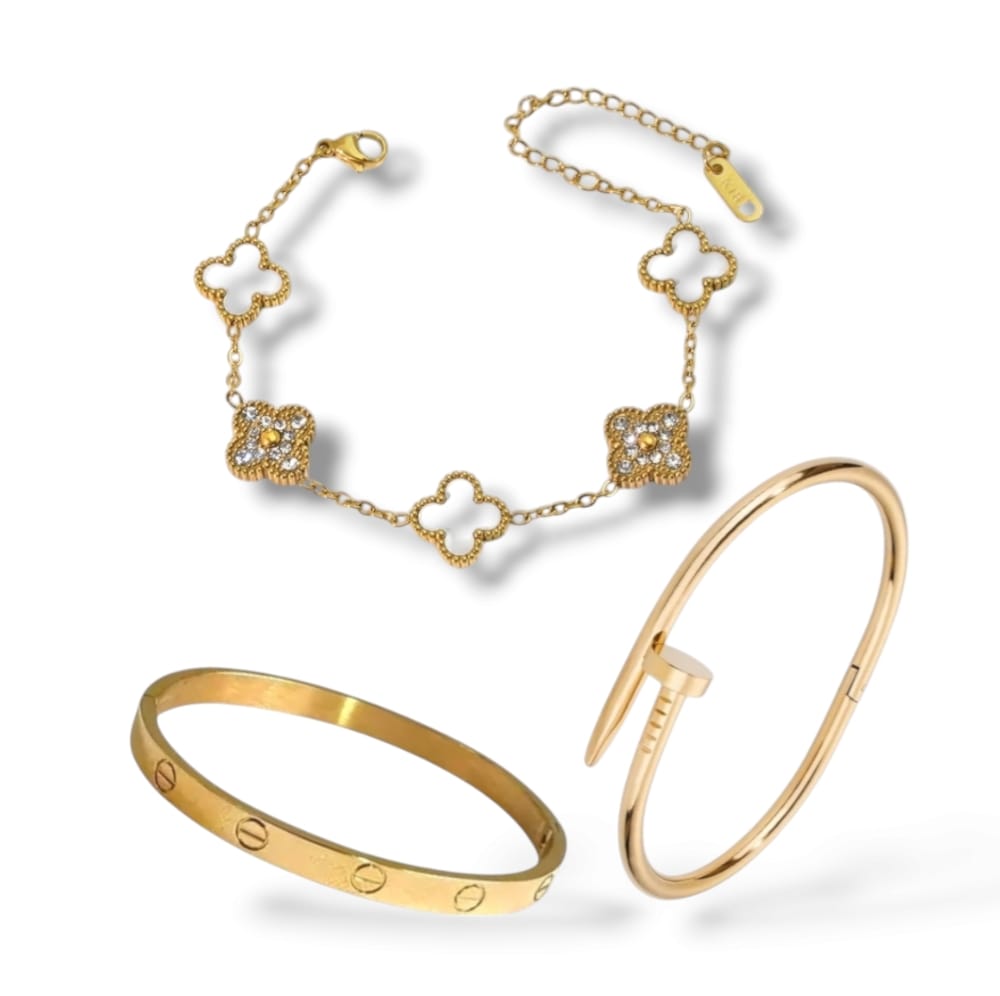 Trendy Armbanden Set - 3 Stuk - Intero Sieraden