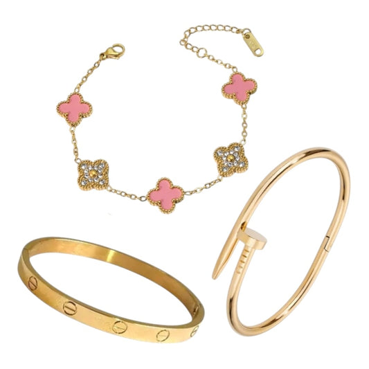 Trendy Armbanden Set - 3 Stuk - Intero Sieraden