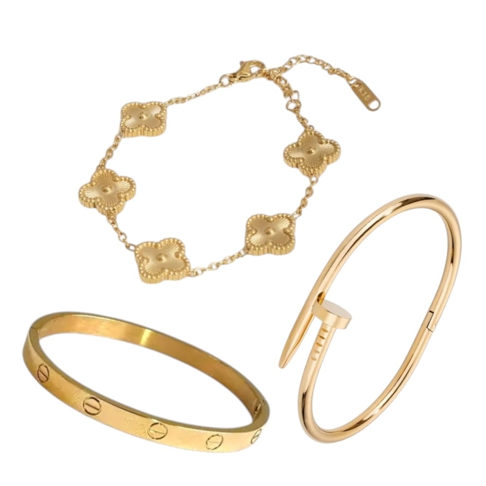 Trendy Armbanden Set - 3 Stuk - Intero Sieraden