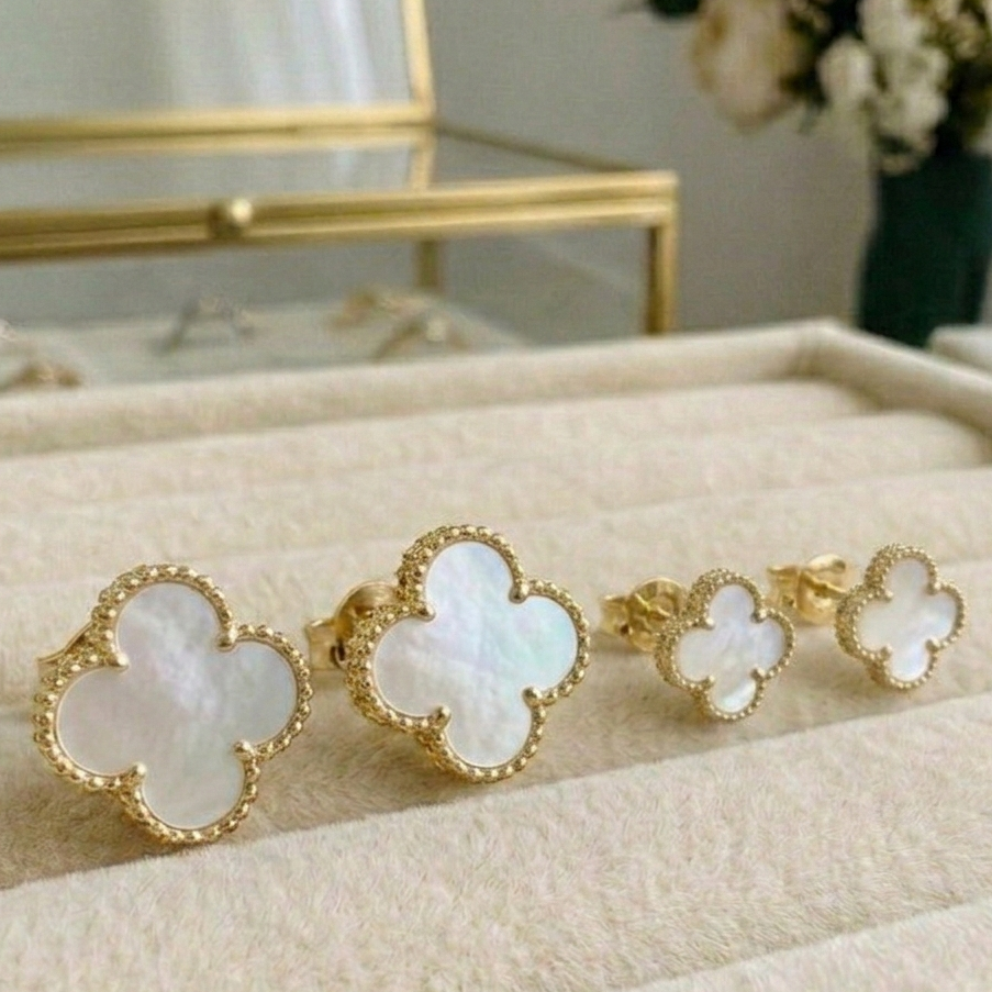 Trendy Klaver Oorbellen - Roestvrij Staal Waterdicht