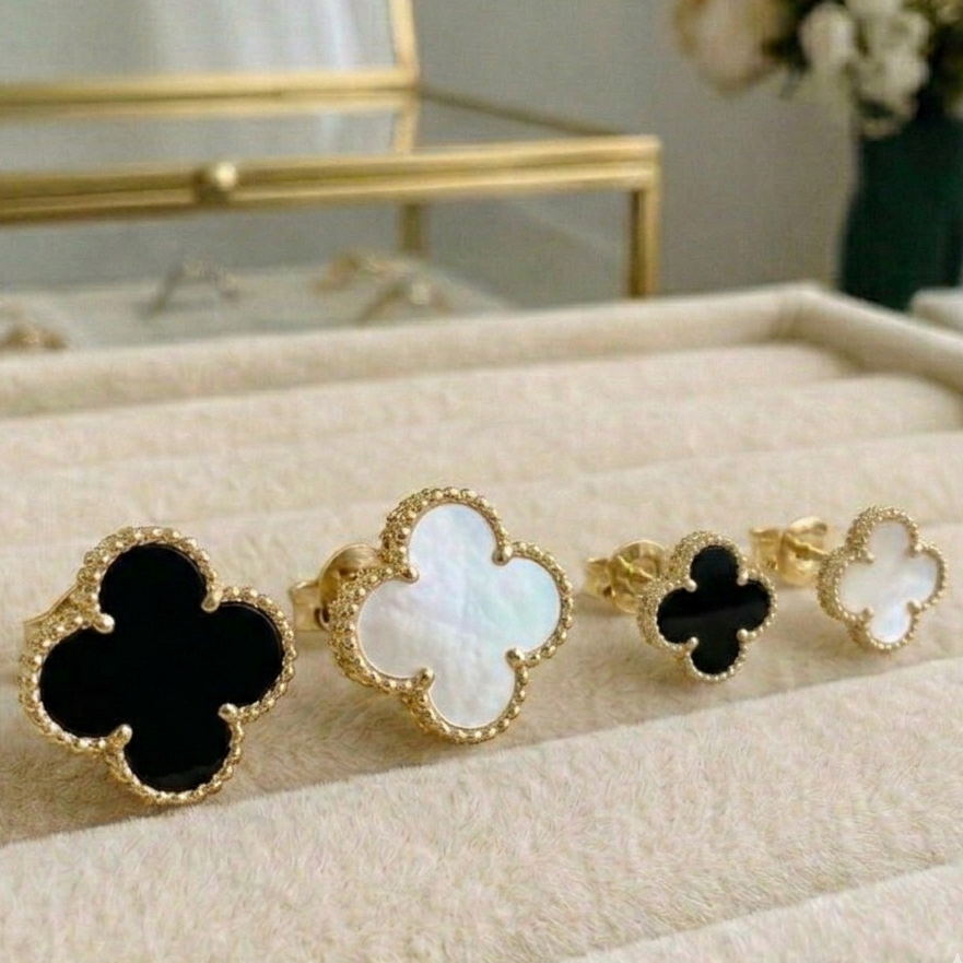 Trendy Klaver Oorbellen - Roestvrij Staal Waterdicht