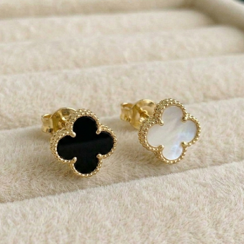 Trendy Klaver Oorbellen - Roestvrij Staal Waterdicht