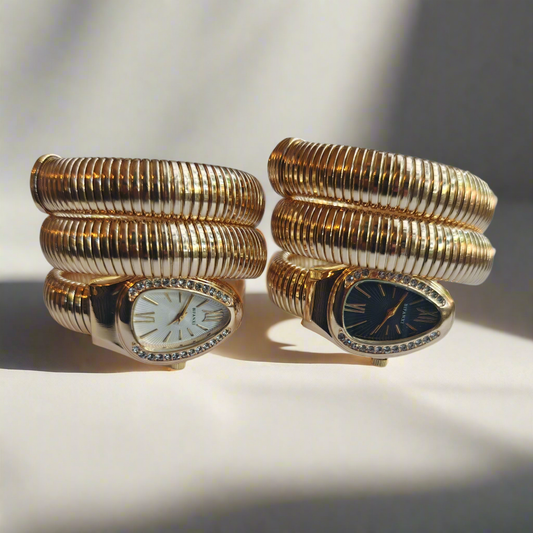 Twist Elegance – Luxe Spiraal Horloge