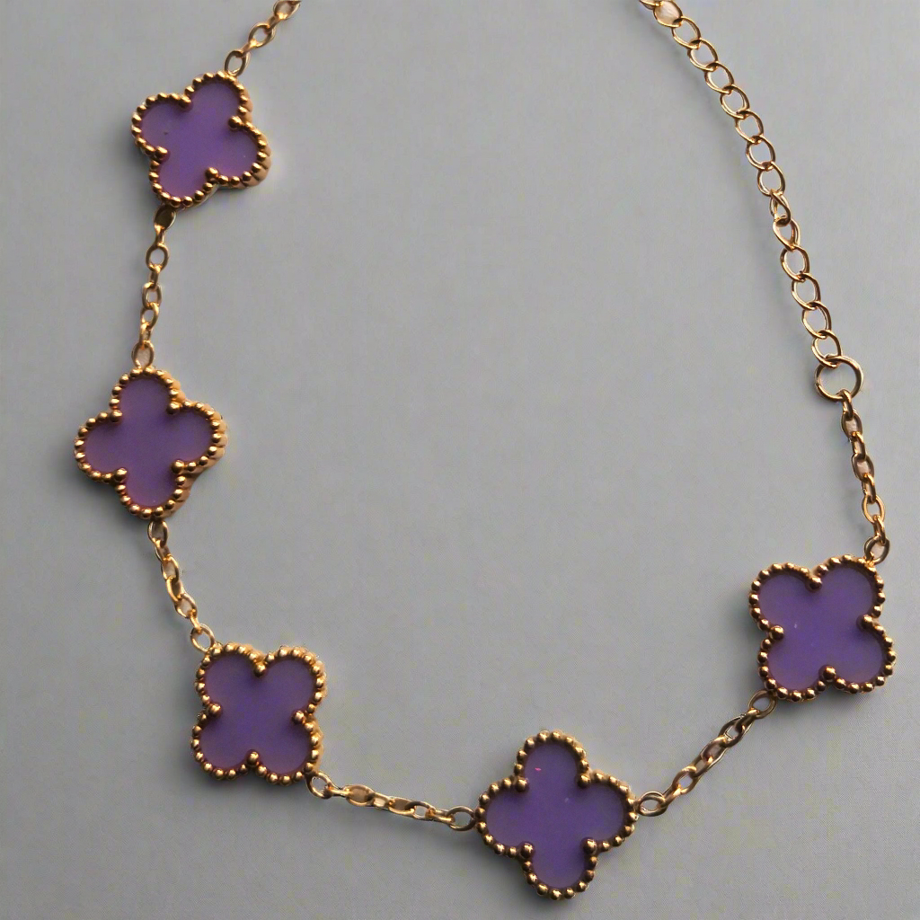 Felle kleuren Klaver Armband - Intero Sieraden