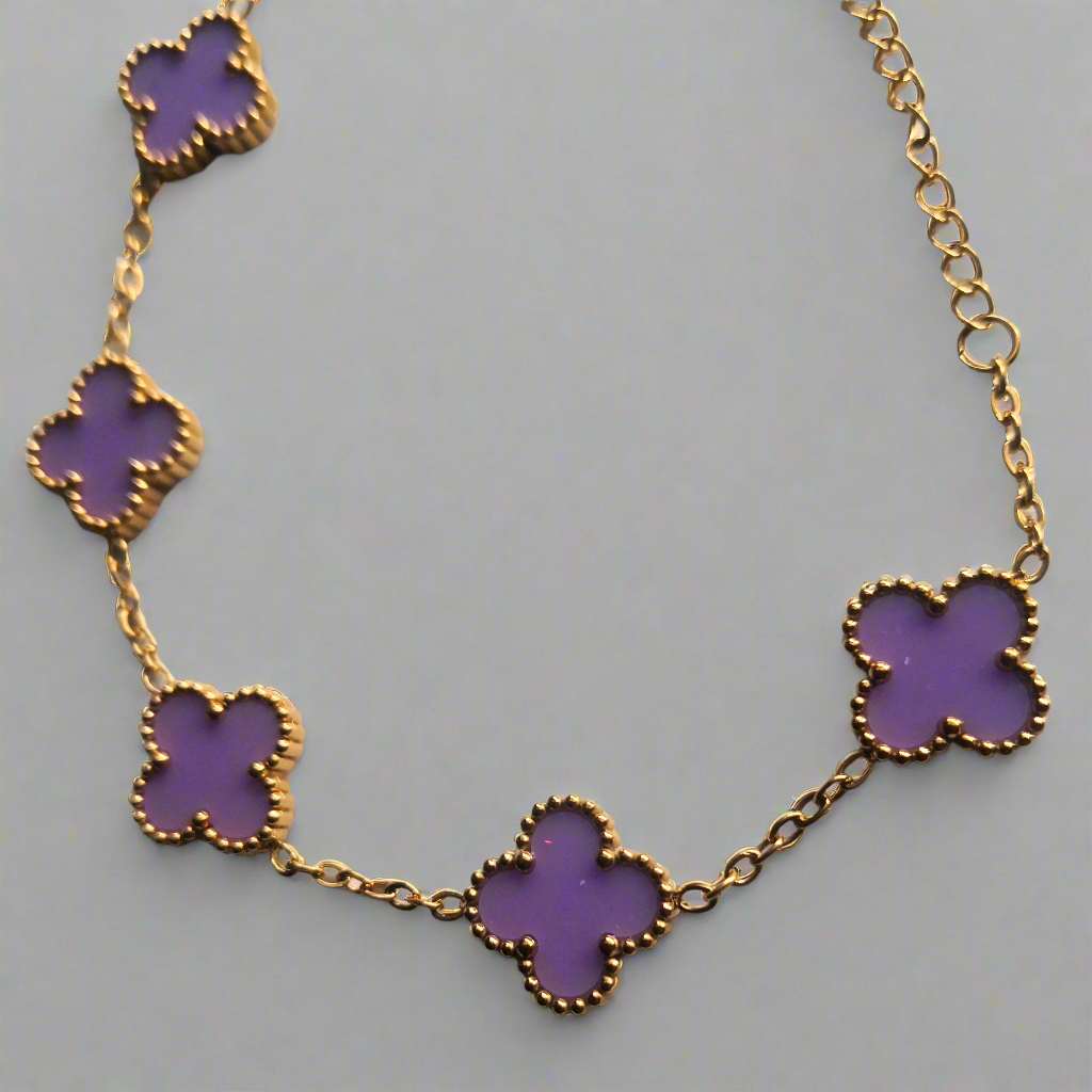 Felle kleuren Klaver Armband - Intero Sieraden