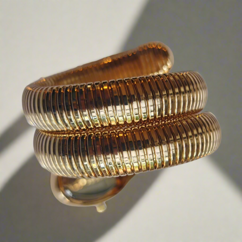 Twist Elegance – Luxe Spiraal Horloge