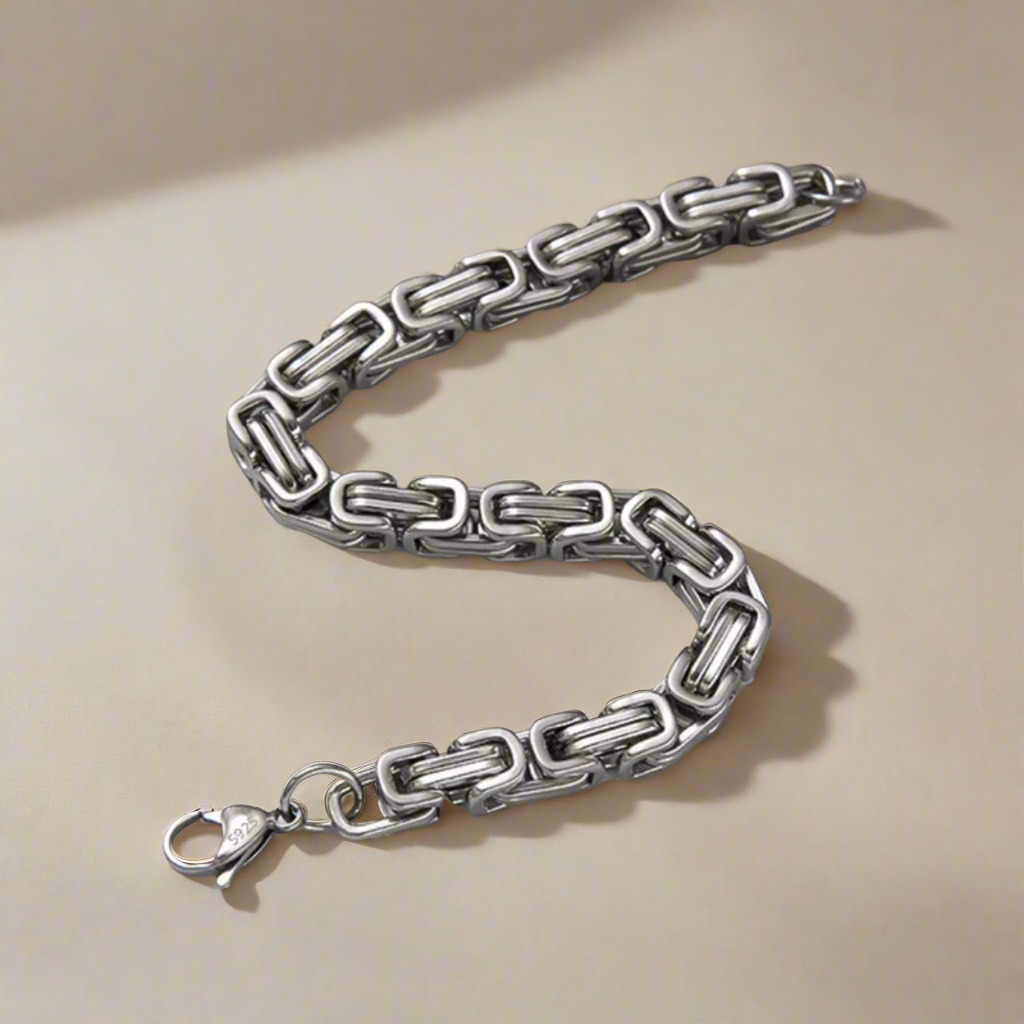 Herenarmband Roestvrij Staal - 8mm × 22cm
