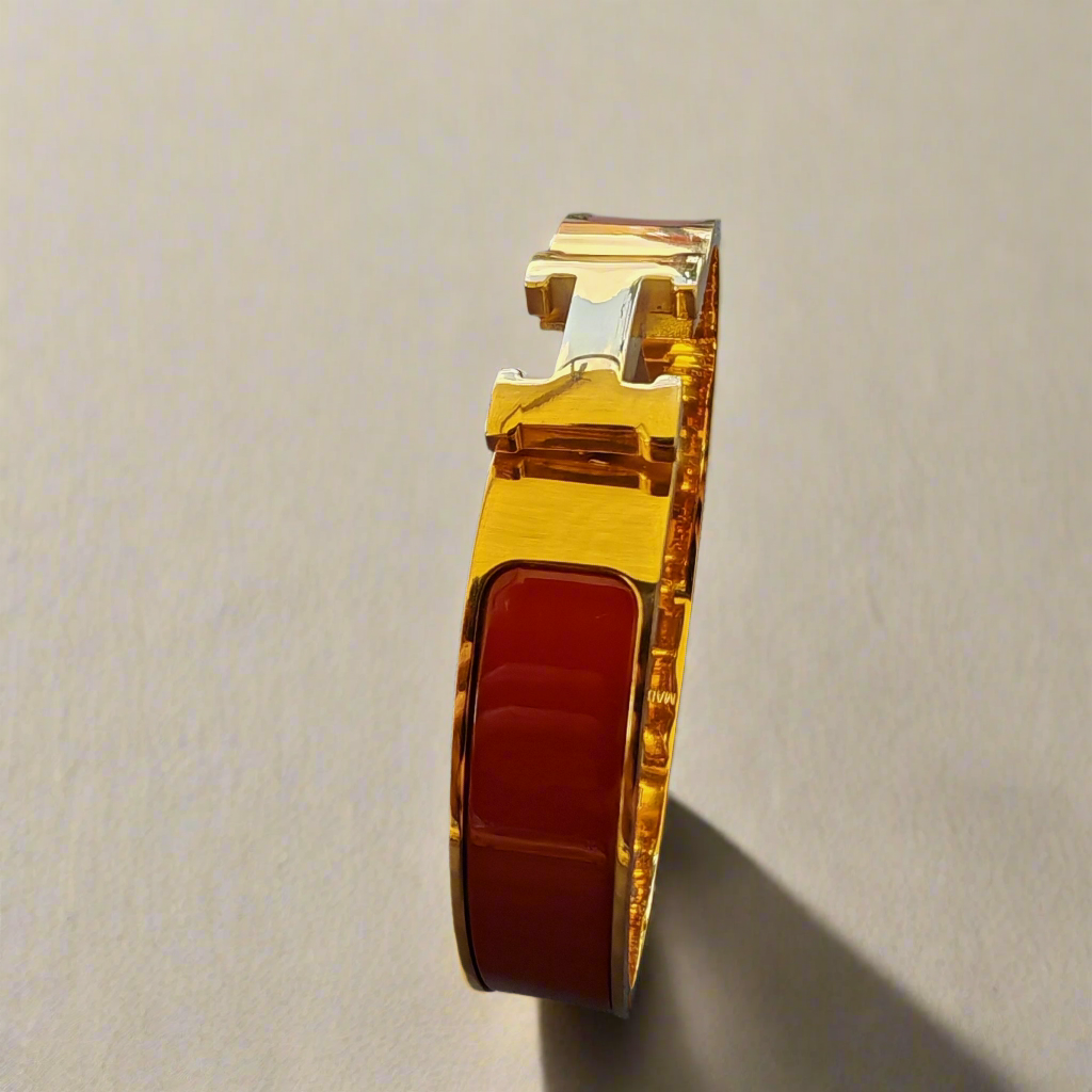 H letter Goudkleurige Armbanden