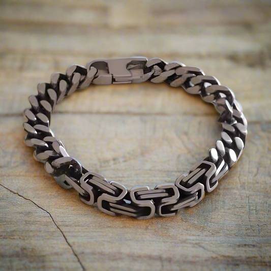 Elegante Herenarmband Roestvrij Staal - Luxe Sieraden
