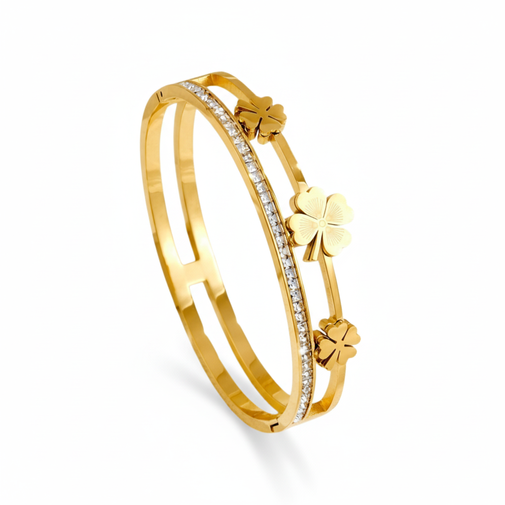 Gold Clover Bracelet