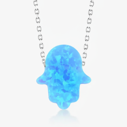 Hamsa Hand Ketting - Silver