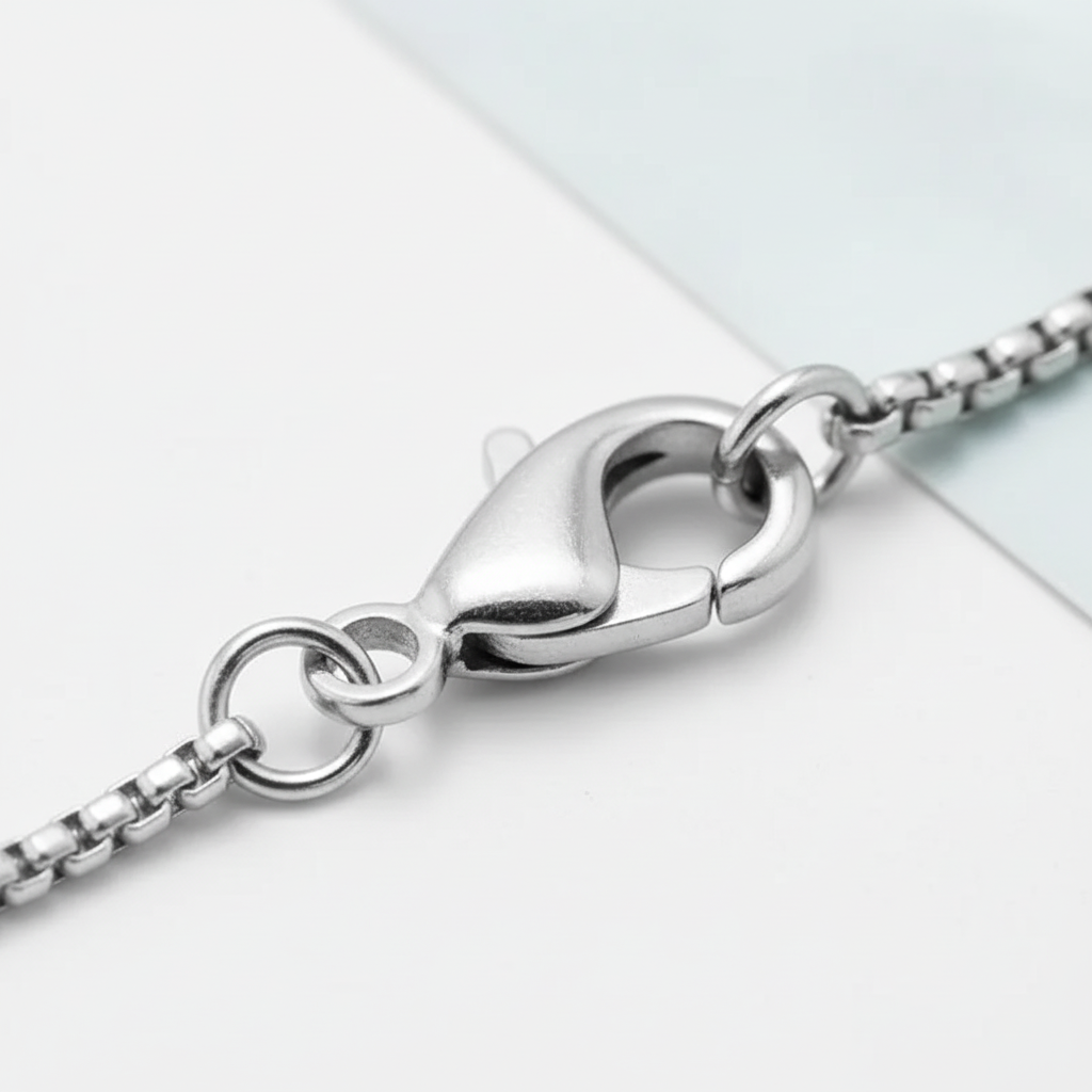 Minimalist Box Chain Heren Sieraden Set - 60cm Ketting + Armband RVS