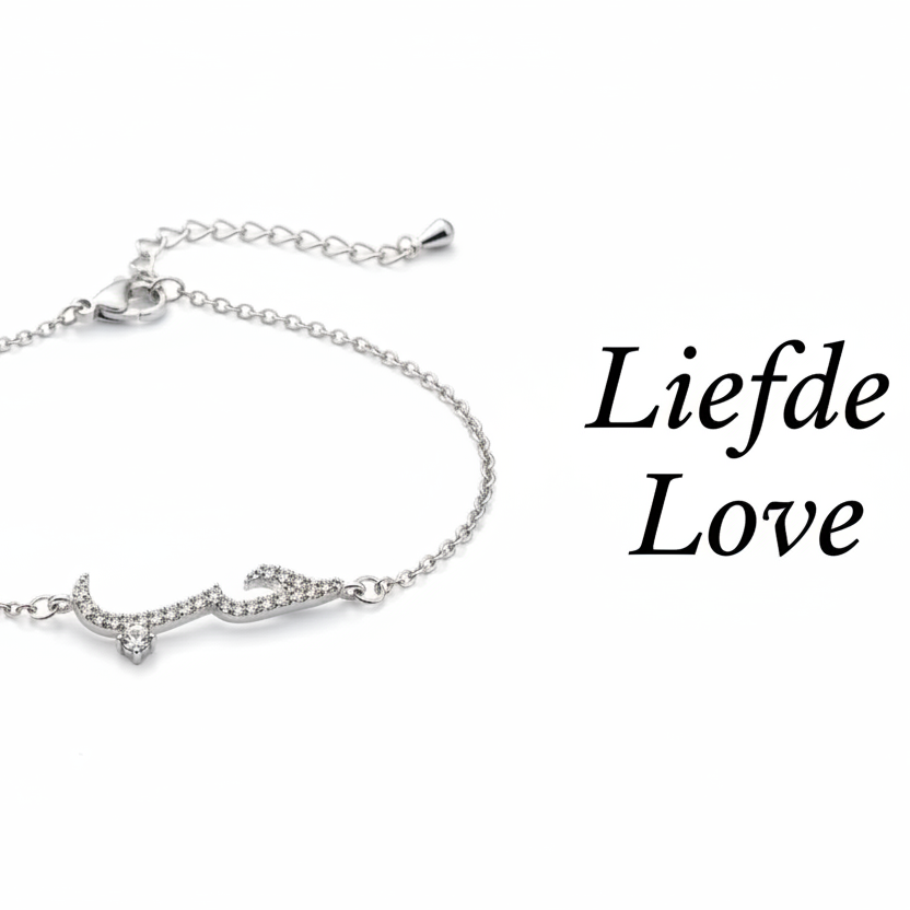 أسورة فضية - Liefde / Love