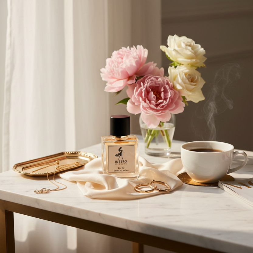 Lifestyle perfume photography